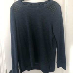 BLUE CARDIGAN WITH PATCHES